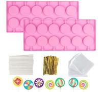 YXHZVON 2Pcs Silicone Cake Pop Maker Kit, 12 Cavities Cake Pop Mould