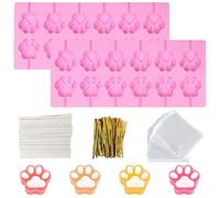 YXHZVON 2Pcs Silicone Cake Pop Maker Kit, Dog's Paw Cake Pop Mould