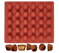 YXHZVON 30 Cavity Mini Muffin Trays, Silicone Muffin Trays, Chocolate Moulds, Kitchen Baking Pan Mould for Peanut Butter Cup, Puddings, Chocolates