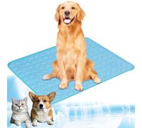 YXHZVON Pet Cooling Mat, Washable Dog Pad, Summer Cooling Pad for Dogs, Self Cool-ing Cats Mat for Home, On the Go or in the Car, 150 x 100 cm, 2XL, Blue