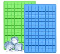 YXHZVON Square Silicone Mould 2Pcs Grids Silicone Ice Cube Tray