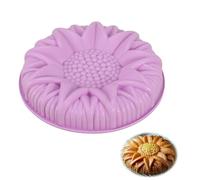 YXHZVON Sunflower Silicone Cake Pan, Silicone Cake Tins for Baking, Round Sunflower Non-Stick Molds, Cake Making Mold for Muffin, Jello, Gelatin, Bread