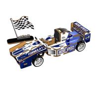 Yxian 3D Wood Puzzle for Kids, Mini DIY Vehicle Toys Puzzle, Assorted Daily Vehicles Educational STEM Toy for 6+ Ages, Wooden Educational Model Pull Back Gear Box (F1)