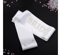 Yxiang Bride Sash,Bride To Be Sash Bachelorette Party Decorations Pearls Rhinestones Sashes Bridal Shower Gift