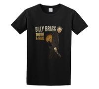 YXIAOJ Billy Bragg Tooth Nails Mens 100% Cotton Tshirt Size XXL Black