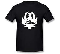 YXIAOJ Men's Hank Williams Jr T Shirt Size L Black