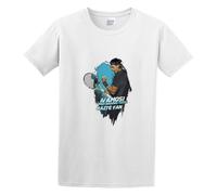 YXIAOJ Rafael Nadal Mens Tshirt Black Round Neck Short Sleeves Size 3XL
