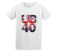 YXIAOJ Ub40 British Reggae Band Mens Tshirt Black Round Neck Short Sleeves Size M