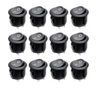 YXIING 12 Pcs 12v Switch, Toggle Rocker on off Switches 12v for Car, Homehold Application, Boat