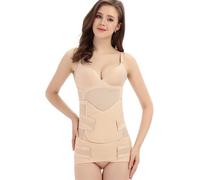 YXINAER 3 in 1 Postpartum Belly Belt Band Girdles Corset Body Shaper Strap Postnatal C-Section Waist Trainer Pelvis Wrap Postpartum Belly Wrap(Apricot 1,XL)