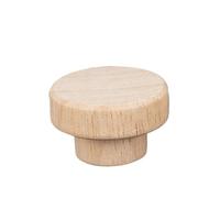 YXINAER 4-48Pcs Wood Knobs Flat Top Round Cabinet Solid Wooden Dresser Drawer Kitchen Pulls Handles Wooden Drawer Knobs(M,24pcs)