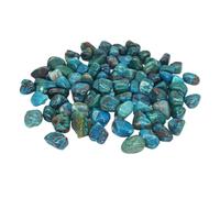 YXINAER Aquarium Gravel Malachite Tumbled Stones Bulk Crystals Reiki Polished Real Gemstone Aquarium Decoration Material for Jewelry(Color 35,100g)