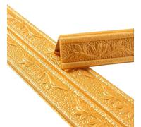 YXINAER Dado Rail Self Adhesive Foam Wall Edge Strip Sticker Self Adhesive Waterproof Baseboard Border Corner Waist Line Skirting Decor(02)