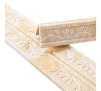 YXINAER Dado Rail Self Adhesive Foam Wall Edge Strip Sticker Self Adhesive Waterproof Baseboard Border Corner Waist Line Skirting Decor(05)