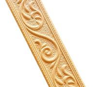 YXINAER Dado Rail Self Adhesive Foam Wall Stickers Self Adhesive Waterproof Baseboard Wallpaper Border Sticker Living Room Bedroom Home Decor(Gold,77x4.8x0.6cm)