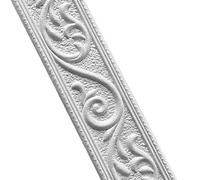 YXINAER Dado Rail Self Adhesive Foam Wall Stickers Self Adhesive Waterproof Baseboard Wallpaper Border Sticker Living Room Bedroom Home Decor(Silver gray-01,115x4.8x0.6cm)
