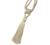 YXINAER Rope Curtain Tie Backs 1PC Curain Tiebacks with Tassel Curtain Clips Rope Tie Backs Holdbacks Home Accessories Decorative(Beige)