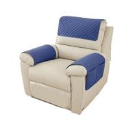 YXINAER Sofa Armrest Protectors Knitted Recliner Sofa Covers Elastic Sofa Protector Relax Armchair Cover Lounge Home(Blue1 3pcs)