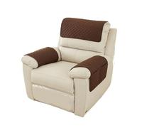YXINAER Sofa Armrest Protectors Knitted Recliner Sofa Covers Elastic Sofa Protector Relax Armchair Cover Lounge Home(Coffee 3pcs)