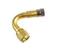 YXINAER Valve Extender 45/90/135 Degree Angle Brass Auto Air Tyre Valve Extender Motorcycle Adaptor Inflatable Tube Extension Adapter(Gold 45 degrees)