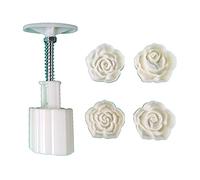 Yxinghai Cookie Stamp Moon Cake Maker Exquisite Blossom Pastry Tool Bath Bomb Press DIY Festival Decoration Hand Cutter Cake Mold