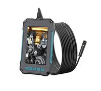 YXINHONGYUE 10m, Portable Dual-lens pipeline camera 8mm Upgraded Articulating Industrial Endoscope 4.3-inch IPS screen Flexible Snake Sewer Tools