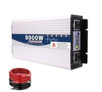 YXINHONGYUE 12V TO 110V 60Hz, Low Frequency Pure Sine Wave Inverter DC 12V 24V 48V 60V To AC 110V 220V 8000W Power Converter Solar Car Inverters Charger for Camping Emergency,Laptop 72V To 220V