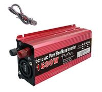 YXINHONGYUE 1600W Pure Sine Wave Power Inverter 48V 60V DC TO 110V 220V AC Converter with LCD Display Cooling Fan 60Hz Off-Grid Solar Car Power Inverter for RV, Truck, Home,60V to 230V 50Hz