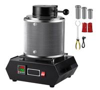 YXINHONGYUE 1KG, 1500w Gold Jewelry Refining Casting Furnace With power cord 1-3Kg Electric Digital display Melting Furnace Maximum temperature 1150℃ Applicable to aluminum plate, tin