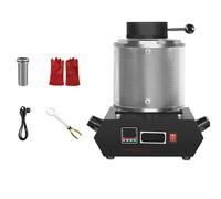 YXINHONGYUE 3kg, 3Kg Upgraded Gold Electric Melting Furnace Kit 1500W Digital Display Metal Casting Tool with Graphite Crucible for Melt Scrap, Silver, Gold, Copper