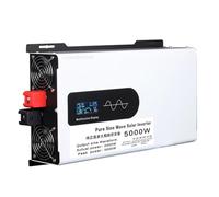 YXINHONGYUE 5000W Pure Sine Wave Power Inverter 12V/24V/48V DC To 220V/110V AC Converter with LCD Display 2 Heat Dissipation Holes Low Frequency Car Power Inverter for RV, Truck,48V TO 220V