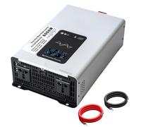 YXINHONGYUE 60V TO 110V 60Hz, Low Frequency 6000 Watt Pure Sine Wave Inverter, DC 12V 24V 48V To AC 110V 60Hz/220V 50Hz Power Converter with 2 AC Outlets/LCD Display, 48V To 110V