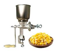 YXINHONGYUE Adjustable Hand-Crank Grain Mill Small Cast Iron Nuts Beans Crusher Vintage Style Hand Operated Wheat Grinder Essential Tool for Baking, Cooking, Prepping