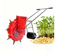 YXINHONGYUE Corn Grains Precision Seeder Adjustable Depth Hand-Push Garden Seeder Fertilizer Applicator with Stainless Steel Duckbill Save Labor