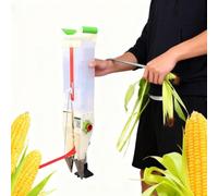 YXINHONGYUE Depth Adjustable Manual Household Seeder Multi-Functional Corn Vegetable Fertilizer Spreadecomes with 7 Molds Lightweight And Convenient for Terraced Fields, Mountain Slopes