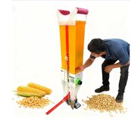 YXINHONGYUE Household Manual Seeder Adjustable Plant Spacing Handheld Precision Corn Seed Planter with Shoulder Straps Time-Saving Agricultural Tool for Home Gardeners Farmers