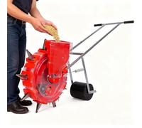 YXINHONGYUE Multifunctional Agricultural Seeder, Manual Corn Roller Seeding And Fertilizer Applicator Adjustable Seed Wheel Size 10 Acres Can Be Sown Per Day(16 Nozzles)