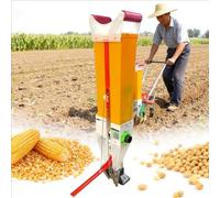 YXINHONGYUE Precision Portable Corn Planting Machin Adjustable Agricultural Manual Soybean Peanut Sorghum Seeder Equipped with A Complete Set of Seed Wheels Essential Farm Garden Equipment