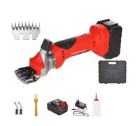 YXINHONGYUE Professional Cordless Sheep Shears Kit, Adjustable Speed Low Noise Wool Clippers Powerful 9-Tooth Blades for Farm Livestock Grooming,Barn,Pasture Use (220V 500W)
