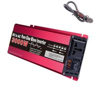 YXINHONGYUE Pure Sine Wave Inverter, 3000 Watt, DC 12V-24V To AC 120V/240V Power Inverter with 1 AC Outlets 1 LCD Display for Large Home Appliances Outdoor Emergency Solar Inverter,60V to 230V 50Hz