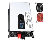 YXINHONGYUE Solar Car Power Inverter 2500W/5000W(Peak) DC 12V/24V/48V To 120V/240V AC Converter Low Frequency RV Power Inverter with LCD Display 2 AC Outlets(white),24V to 230V