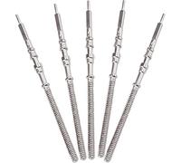 Yxinjy 5Pcs Silver Movement Watch Steel Stem Crown Kit, Watch of Parts NH35 NH36 NH38 NH39 Repair Tools Movement Watchs Stem Spare Parts Kits