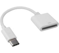 Yxinjy for 30pin Female to USB 3.1 Type-C USB-C Sync Data Charging Adapter Cable Cell Phone OTG Adapters USB Cables Computer Accessories, White