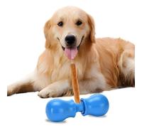 YXIRENE Bully Stick Holder - Improved Dog Treat Chew Holder,Fits Various Bully Sticks,Durable Safety Hold Device to Prevent Swallowed Ends and Choking, Large/Blue.