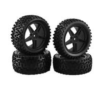 YXIUEYINGE 1:10 For HSP 94107/94166/94106/94155 Radio Racing Tires High Speed WRC Off-Road Car Wheels RC Trucks Upgraded Parts(Schwarz)