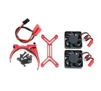 YXIUEYINGE 4985 1717 Motor Heat Sink Dual Cooling Fan Heatsink 47-49mm For 1/5 X-MAXX XRT For Arr-ma For Kraton For Outcast RC Car Upgrade Parts(Rot)