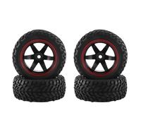 YXIUEYINGE 4Pcs 75mm Wheel Tire for Wltoys 144001 144010 124007 124019 for Tam-iya TT02B 1/10 1/12 1/14 RC Rally Car Off Road Buggy
