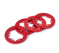 YXIUEYINGE Aluminum 2.2 inch Beadlock Outer Rings for Axial for Wraith TRX-4 1/10 RC Crawler Car Wheel Rims Replacement Upgrade Parts(Rot)
