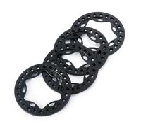 YXIUEYINGE Aluminum 2.2 inch Beadlock Outer Rings for Axial for Wraith TRX-4 1/10 RC Crawler Car Wheel Rims Replacement Upgrade Parts(Schwarz)