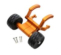 YXIUEYINGE Metal Aluminum Adjustable Rear Head-up Wheel Anti-rolling Wheel For 1/10 For Trxs E-REVO 2.0 86086-4/56087-1 Monster Truck(Gelb)